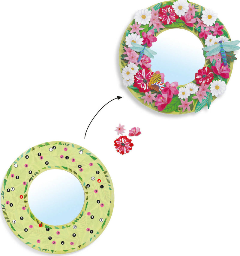 DIY Pretty flower mirrors - Djeco