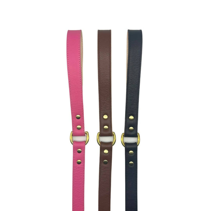 Plain Leather Dog Leashes