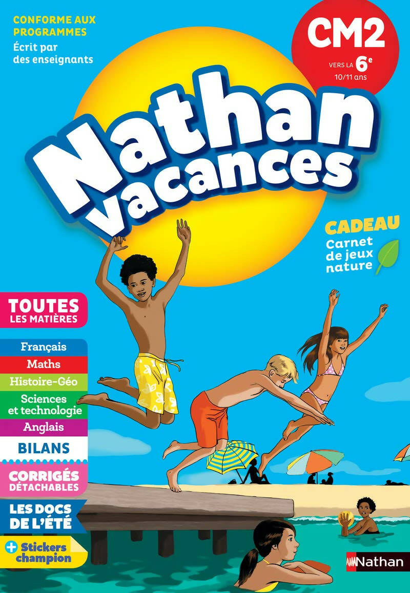 NATHAN – CAHIER DE VACANCES PRIMAIRE CM2 VERS 6ÈME