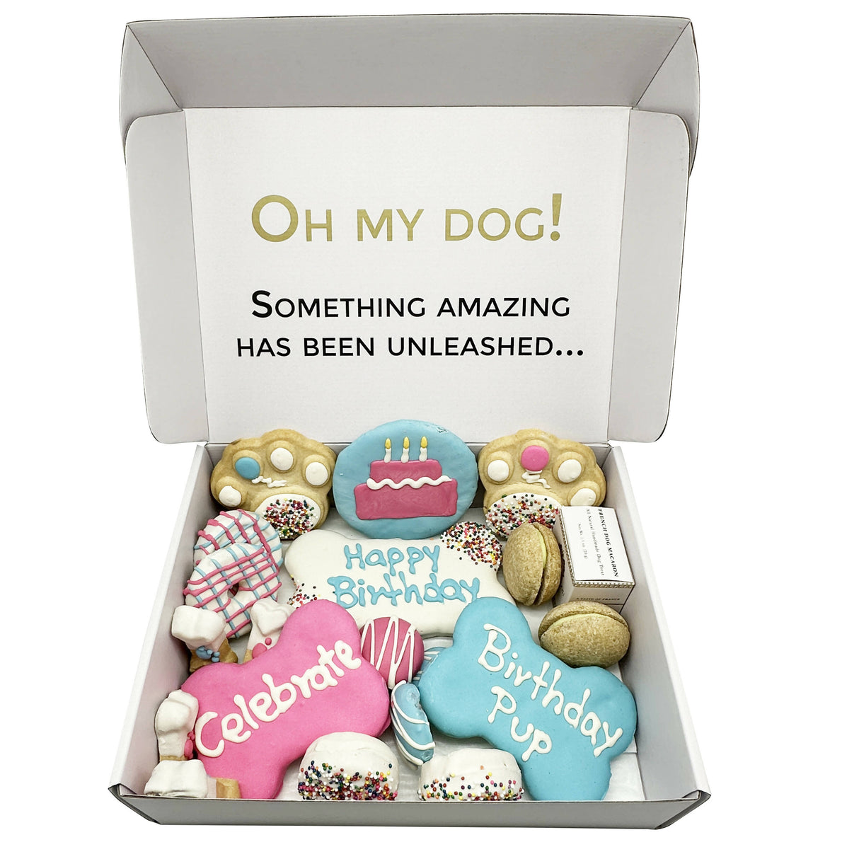 Happy Birthday Dog Treats Gift Box