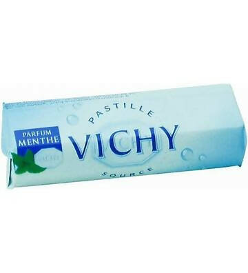 Vichy French Mint pastilles in a Roll