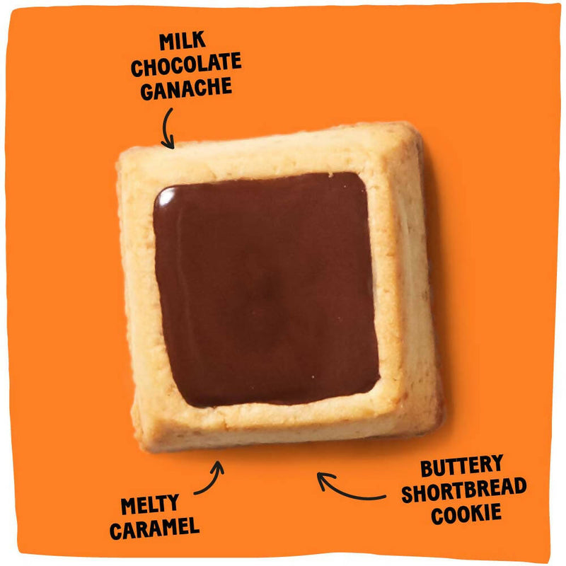 Michel et Augustin - Cookie Squares Changemaker - Milk Chocolate and Melty Caramel (40 squares)