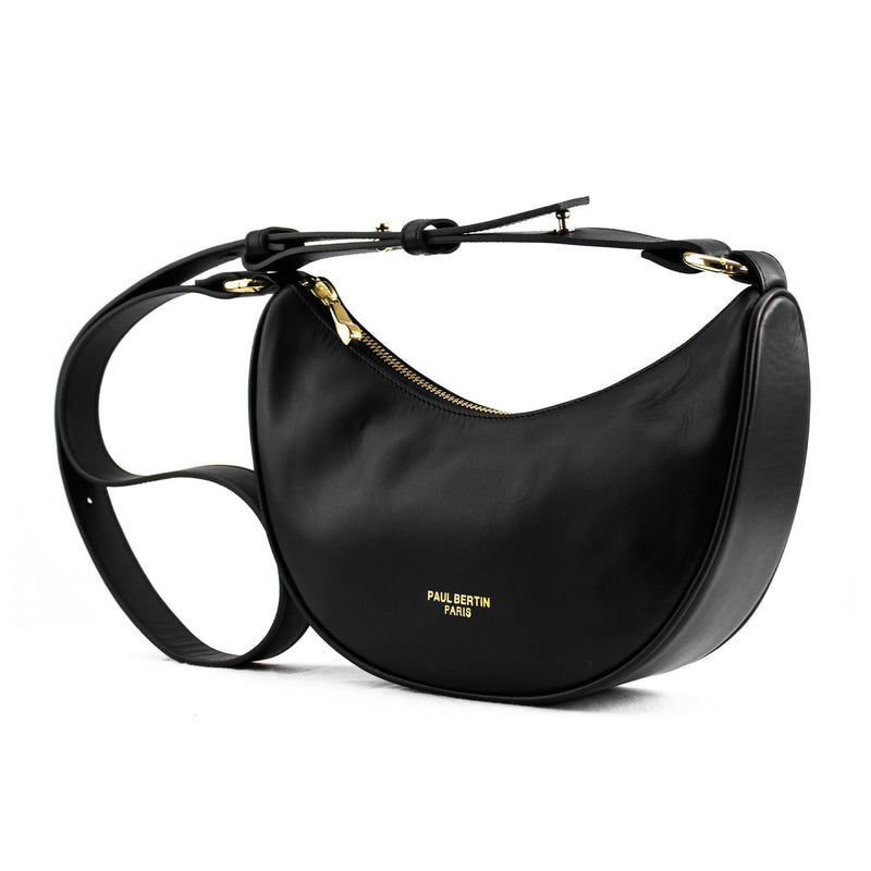 Black smooth leather Casa fanny pack