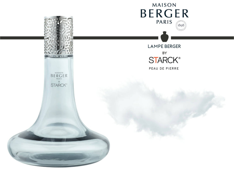 Starck Grey Home Fragrance Lamp Gift Set with Peau de Pierre