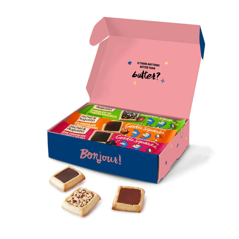 GIFT BOX - 4 cookie squares - 12 bars variety pack