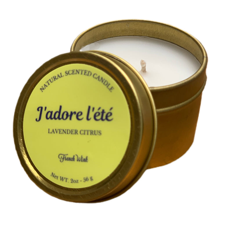 Mini Natural Candle - French Summer