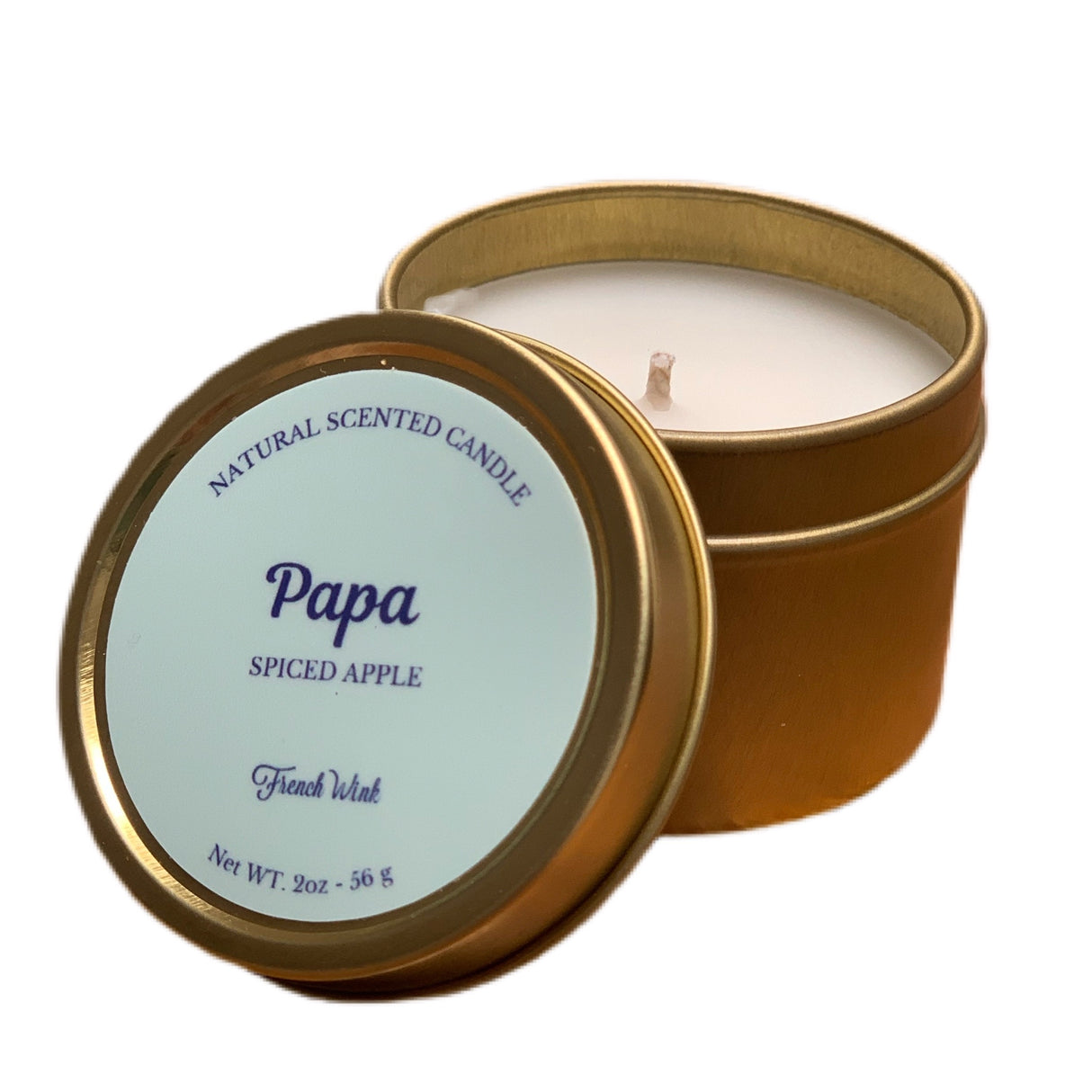 Mini French Wink Natural Candles - Papa