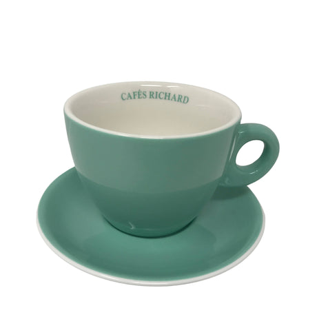 Cappuccino Cup and Saucer in Green