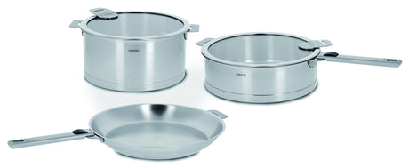 Stainless Steel Set of pots and pan by Cristel