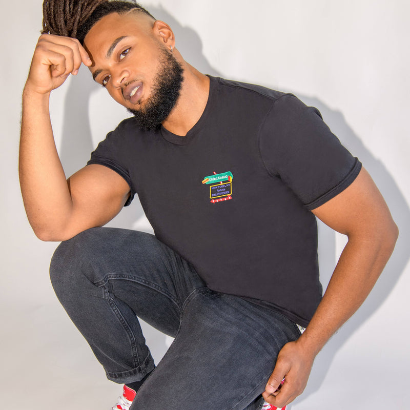 Glows in the Dark Unisex Black T-Shirt - Chien Chaud Deli