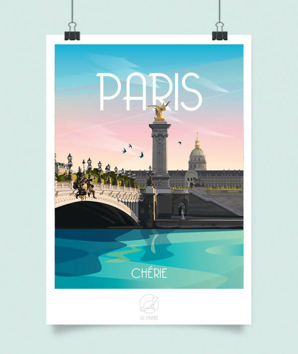 Poster - Paris Alexandre III bridge